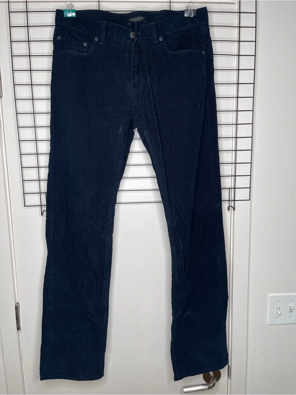 Banana Republic Men’s Dark Navy Corduroy Bootcut Jeans
